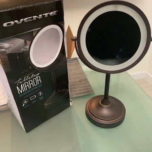 `Ovente Makeup Mirror 7 Inch Dual Sided Tabletop 1